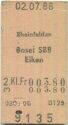 Rheinfelden Basel SBB Eiken einfach - Fahrkarte