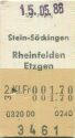 Stein-Säckingen Rheinfelden Etzgen einfach - Fahrkarte