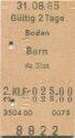 Baden Bern via Olten einfach - Fahrkarte