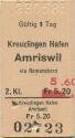 Kreuzlingen Hafen Amriswil via Romanshorn einfach - Fahrkarte