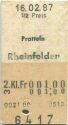 Pratteln Rheinfelden einfach - Fahrkarte