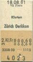 Kloten Zürich Oerlikon einfach - Fahrkarte