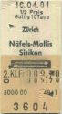 Zürich Näfels-Mollis Sisikon retour - Fahrkarte