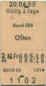 Basel Olten einfach - Fahrkarte