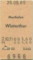 Marthalen Winterthur einfach - Fahrkarte