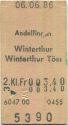 Andelfingen Winterthur Winterthir Töss einfach - Fahrkarte