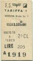 Messina M.ma SP. Villa S. Giovanni - Biglietto Fahrkarte