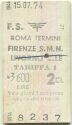 Roma Termini Firenze S.M.N. Livorno C.LE - Biglietto
