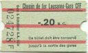 Zahnradbahn - Chemin de fer Lausanne-Gare CFF
