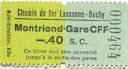 Zahnradbahn - Chemin de fer Lausanne-Ouchy