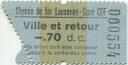 Zahnradbahn - Chemin de fer Lausanne-Gare CFF
