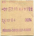 FO Furka-Oberalp-Bahn - Fahrschein