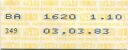 BLT Tarifverbund Basel - Fahrkarte 1983