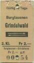 BOB - Burglauenen Grindelwald retour - Fahrkarte
