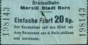 Drahtseilbahn Marzili Stadt Bern - Fahrschein