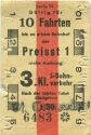 Berlin - S-Bahn-Verkehr - 10 Fahrten bis zu einem Bahnhof der Preisstufe 1 - Fahrkarte