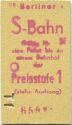 Berliner S-Bahn - Gültig für eine Fahrt bis zu einem Bahnhof der Preisstufe 1 - Fahrkarte