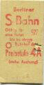 Berlin - Berliner S-Bahn - Fahrkarte