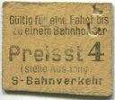 Berlin - S-Bahnverkehr - Fahrkarte