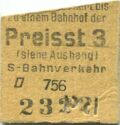 Berlin - S-Bahnverkehr - Fahrkarte