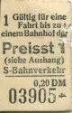 Berlin - S-Bahnverkehr - Fahrkarte