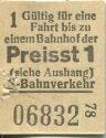 Berlin - S-Bahnverkehr - Fahrkarte