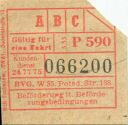 BVG Fahrschein 1953