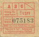 BVG Fahrschein 1965