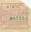 BVG - Berlin Potsdamer Str. 188 - Fahrschein