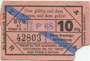 BVG - Fahrschein 10Pfg. 1937