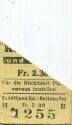 Schöftland Station Reitnau Post 1961 - Fahrkarte