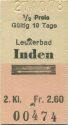 Leukerbad Inden und zurück - 1/2 Preis - Fahrkarte