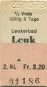 Leukerbad Leuk - 1/2 Preis - Fahrkarte