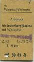 Personalfahrkarte - Albbruck bis Laufenburg (Baden) oder Waldshut - Fahrkarte