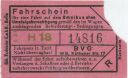 Berlin - BVG Fahrschein für eine Fahrt auf dem Omnibus