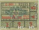 Berlin - BVG Fahrkarte - Sammelkarte 1931