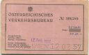 Österreich - Österreichisches Verkehrsbüro - Fahrkarte 2. Klasse 1957