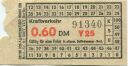 DDR Kraftverkehr - Fahrschein 0.60DM