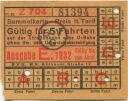 BVG - Sammelkarte 1932 - Gültig für 5 Fahrten