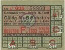 Fahrkarte - BVG - Sammelkarte 1933 - Gültig für 5 Fahrten