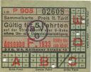BVG - Sammelkarte 1933 - Gültig für 5 Fahrten