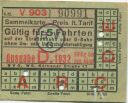 Fahrkarte - BVG - Sammelkarte 1932 - Gültig für 5 Fahrten