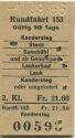Rundfahrt 153 - Kandersteg Stock Sunnbühl etc. - Fahrkarte 1966