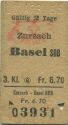Zurzach - Basel SBB - Fahrkarte