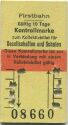 Firstbahn - Kontrollmarke zu Kollektivbillet für Gesellschaften und Schulen - Fahrkarte