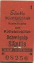Säntis Schwebebahn - Kontrollmarke zum Kollektivbillet Schwägalp Säntis - Fahrkarte