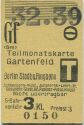 Berlin S-Bahnverkehr - Teilmonatskarte Gartenfeld Berlin Stadt- und Ringbahn