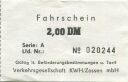 Zossen - Fahrschein 2,00DM