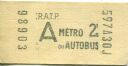 Paris - RATP - Autobus - Metro - Fahrschein