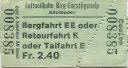 Luftseilbahn Birg Engstligenalp Adelboden - Fahrschein